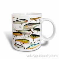 3dRose Fly fishing Lures, Ceramic Mug, 15-ounce   555441627
